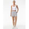 imageTHE GYM PEOPLE Womens Drawstring Sweat Shorts Soft Comfy Dolphin Workout Running Lounge Shorts with PocketsLight Heather Grey