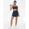 imageTHE GYM PEOPLE Womens High Waist Running Shorts with Pockets Loose Fit Lightweight Workout Yoga Athletic TracksBlue