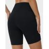 imageTHE GYM PEOPLE Womens High Waist Workout Shorts Stretchy Tummy Control Yoga Biker Running Shorts with PocketsBlack