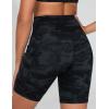 imageTHE GYM PEOPLE Womens High Waist Workout Shorts Stretchy Tummy Control Yoga Biker Running Shorts with PocketsBlack Camo