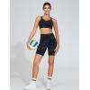 imageTHE GYM PEOPLE Womens High Waist Workout Shorts Stretchy Tummy Control Yoga Biker Running Shorts with PocketsBlack Camo