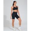 imageTHE GYM PEOPLE Womens High Waist Workout Shorts Stretchy Tummy Control Yoga Biker Running Shorts with PocketsBlack Camo