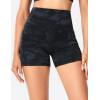 imageTHE GYM PEOPLE Womens High Waist Yoga Shorts 5quot Stretchy Tummy Control Biker Workout Running Short with Side PocketsBlack Camo