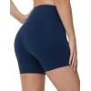 imageTHE GYM PEOPLE Womens High Waist Yoga Workout Shorts Tummy Control Fitness Athletic Running Compression ShortsBlue