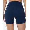 imageTHE GYM PEOPLE Womens High Waist Yoga Workout Shorts Tummy Control Fitness Athletic Running Compression ShortsBlue