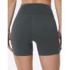 imageTHE GYM PEOPLE Womens High Waist Yoga Workout Shorts Tummy Control Fitness Athletic Running Compression ShortsDark Grey