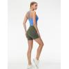 imageTHE GYM PEOPLE Womens High Waist Yoga Workout Shorts Tummy Control Fitness Athletic Running Compression ShortsOlive Green