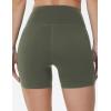 imageTHE GYM PEOPLE Womens High Waist Yoga Workout Shorts Tummy Control Fitness Athletic Running Compression ShortsOlive Green