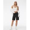 imageTHE GYM PEOPLE Womens Lightweight Quick Dry Golf Hiking Cargo Shorts with Zipper PocketsBlack