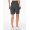imageTHE GYM PEOPLE Womens Lightweight Quick Dry Golf Hiking Cargo Shorts with Zipper PocketsCharcoal Grey