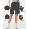 imageTHE GYM PEOPLE Womens Lightweight Quick Dry Golf Hiking Cargo Shorts with Zipper PocketsCharcoal Grey