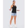 imageTHE GYM PEOPLE Womens Racerback Workout Tanks Tops Sleeveless Running Athletic Yoga ShirtsBlack