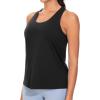 imageTHE GYM PEOPLE Womens Racerback Workout Tanks Tops Sleeveless Running Athletic Yoga ShirtsBlack