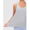 imageTHE GYM PEOPLE Womens Racerback Workout Tanks Tops Sleeveless Running Athletic Yoga ShirtsHeather Grey