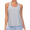imageTHE GYM PEOPLE Womens Racerback Workout Tanks Tops Sleeveless Running Athletic Yoga ShirtsHeather Grey