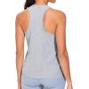 imageTHE GYM PEOPLE Womens Racerback Workout Tanks Tops Sleeveless Running Athletic Yoga ShirtsHeather Grey