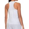 imageTHE GYM PEOPLE Womens Racerback Workout Tanks Tops Sleeveless Running Athletic Yoga ShirtsHeather White