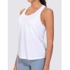 imageTHE GYM PEOPLE Womens Racerback Workout Tanks Tops Sleeveless Running Athletic Yoga ShirtsWhite