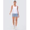 imageTHE GYM PEOPLE Womens Racerback Workout Tanks Tops Sleeveless Running Athletic Yoga ShirtsWhite