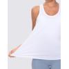 imageTHE GYM PEOPLE Womens Racerback Workout Tanks Tops Sleeveless Running Athletic Yoga ShirtsWhite