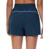 imageTHE GYM PEOPLE Womens High Waist Running Shorts with Pockets Loose Fit Lightweight Workout Yoga Athletic TracksBlue