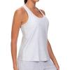 imageTHE GYM PEOPLE Womens Racerback Workout Tanks Tops Sleeveless Running Athletic Yoga ShirtsHeather White