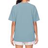 imageTHE GYM PEOPLE 2 Pack Womens Oversized T Shirts Casual Loose Fit Short Sleeve Tops Summer Crewneck Basic TeesBlackInk Blue