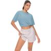 imageTHE GYM PEOPLE 2 Pack Womens Oversized T Shirts Casual Loose Fit Short Sleeve Tops Summer Crewneck Basic TeesBlackInk Blue