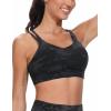 imageTHE GYM PEOPLE Womens Double Spaghetti Strap Sports Bras Supportive Strappy Workout Bra with PaddedBlackgrey Camo