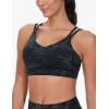 imageTHE GYM PEOPLE Womens Double Spaghetti Strap Sports Bras Supportive Strappy Workout Bra with PaddedBlackgrey Camo