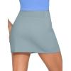 imageTHE GYM PEOPLE Womens High Waisted Golf Skorts Tennis Mini Athletic Active Skirts Builtin Shorts with 3 PocketsDenim Blue