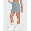 imageTHE GYM PEOPLE Womens High Waisted Golf Skorts Tennis Mini Athletic Active Skirts Builtin Shorts with 3 PocketsDenim Blue