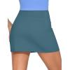 imageTHE GYM PEOPLE Womens High Waisted Golf Skorts Tennis Mini Athletic Active Skirts Builtin Shorts with 3 PocketsGreen Blue