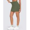 imageTHE GYM PEOPLE Womens High Waisted Golf Skorts Tennis Mini Athletic Active Skirts Builtin Shorts with 3 PocketsOlive Green