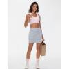 imageTHE GYM PEOPLE Womens High Waisted Sweat Skirts Lounge Workout Mini Pencil Short SkirtGrey