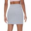 imageTHE GYM PEOPLE Womens High Waisted Sweat Skirts Lounge Workout Mini Pencil Short SkirtGrey