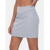 imageTHE GYM PEOPLE Womens High Waisted Sweat Skirts Lounge Workout Mini Pencil Short SkirtGrey