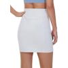 imageTHE GYM PEOPLE Womens High Waisted Sweat Skirts Lounge Workout Mini Pencil Short SkirtHeather White