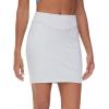 imageTHE GYM PEOPLE Womens High Waisted Sweat Skirts Lounge Workout Mini Pencil Short SkirtHeather White
