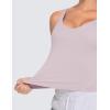 imageTHE GYM PEOPLE Womens Longline Sports Bra Wirefree Padded Workout Yoga Tank TopLight Purple