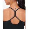 imageTHE GYM PEOPLE Womens Maternity Tank Tops Racerback Pregnancy Ruched Sleeveless Yoga Workout Shirts with Removable PaddedBlack