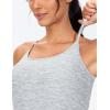 imageTHE GYM PEOPLE Womens Maternity Tank Tops Racerback Pregnancy Ruched Sleeveless Yoga Workout Shirts with Removable PaddedLight Grey Heather