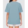 imageTHE GYM PEOPLE Womens Oversized T Shirts Summer Casual Short Sleeve Tops Crewneck Loose Workout Basic TeesInk Blue