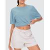 imageTHE GYM PEOPLE Womens Oversized T Shirts Summer Casual Short Sleeve Tops Crewneck Loose Workout Basic TeesInk Blue