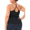 imageTHE GYM PEOPLE Womens Racerback Workout Tank Tops Sleeveless Yoga Athletic Shirts with Built in BraBlack