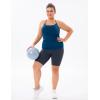 imageTHE GYM PEOPLE Womens Racerback Workout Tank Tops Sleeveless Yoga Athletic Shirts with Built in BraDark Blue Green