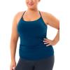 imageTHE GYM PEOPLE Womens Racerback Workout Tank Tops Sleeveless Yoga Athletic Shirts with Built in BraDark Blue Green