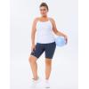imageTHE GYM PEOPLE Womens Racerback Workout Tank Tops Sleeveless Yoga Athletic Shirts with Built in BraWhite