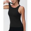 imageTHE GYM PEOPLE Womens Racerback Workout Tank Tops Slim Fit Soft Sleeveless Yoga ShirtsBlack