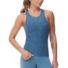 imageTHE GYM PEOPLE Womens Racerback Workout Tank Tops Slim Fit Soft Sleeveless Yoga ShirtsBlue Heather